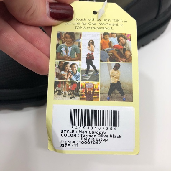 Toms NWT Cordova Tarnac Olive Black Ripstop Boots - Picture 3 of 8